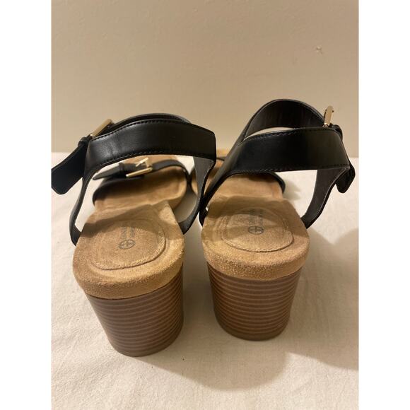 Giani Bernini Women's Size 10M Black Heels Pumps Buckles Memory Foam‎ - Picture 4 of 7